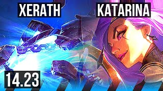 XERATH vs KATARINA (MID) | Rank 3 Xerath | KR Challenger | 14.23