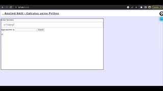 1.6 Project - Calculus calculator web application using FLASK || Calculus using Python