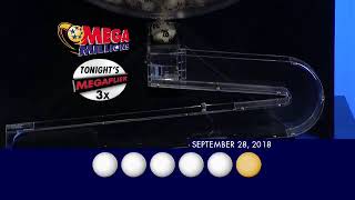 MegaMillions Drawing 09 28 2018