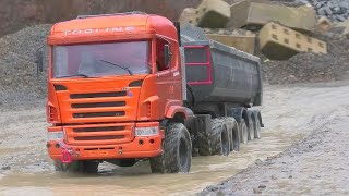 RC ZIL 130 4X4! SCANIA AGRAR LKW 6X6! MATSCH AUF DER GRÖßTEN RC BAUSTELLE