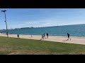 Cycling Chicago's Lakefront trail.