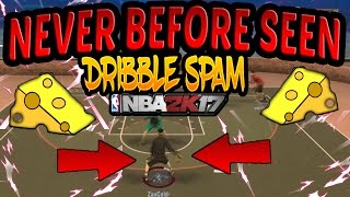 NEW BETWEEN THE LEGS DRIBBLE SPAM! NEVER SEEN BEST DRIBBLE MOVES BEFORE SPAM NBA 2K17 AFTER PATCH 11