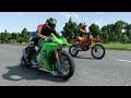 Motorbike Crashes #1 - BeamNG Drive | Gio's Family