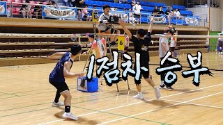 [긴장되는 1점차 승부][노진구 허동녕 VS 유선호 이경환]2023년 제6회 칠갑산배 전국배드민턴대회 준자강 남복