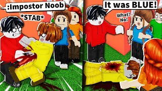Making Roblox noobs play AMONG US with ADMIN COMMANDS