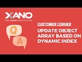 Updating an object array based on dynamic index