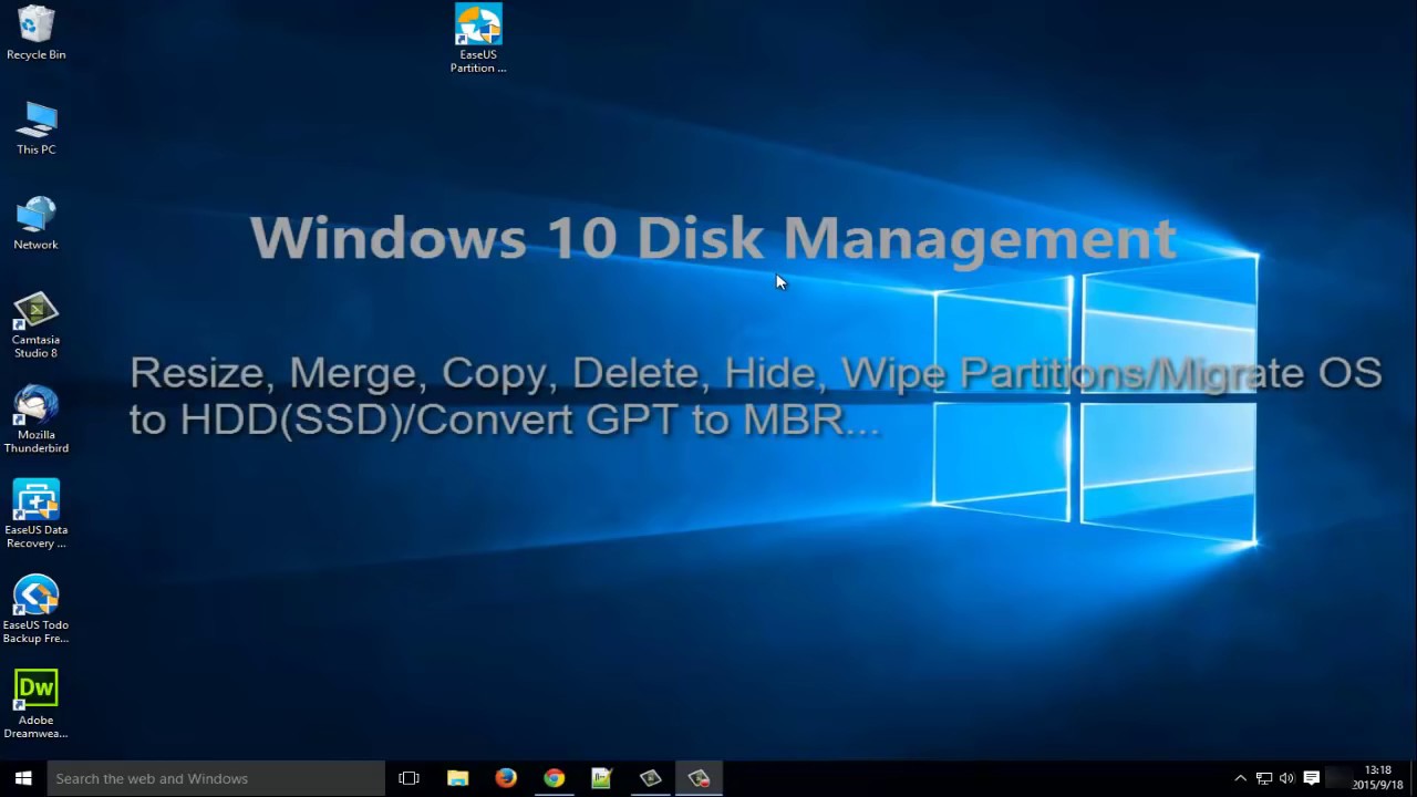 Free Windows 10 Disk Management Helps Fully Manage Partitions - YouTube