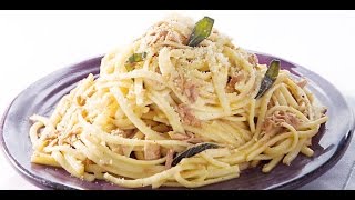 Creamy Tuna Fettuccine | One Pot Chef