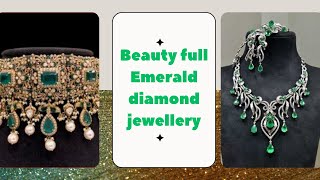 traditional  emerald diamond jewelry Indian jewelry traditional jewelry