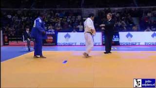 Judo 2010 Grand Prix Dusseldorf: Loic Korval (FRA) - Sarkhan Ahmadov (AZE) [-66kg].