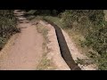 inca canal system following inca roads