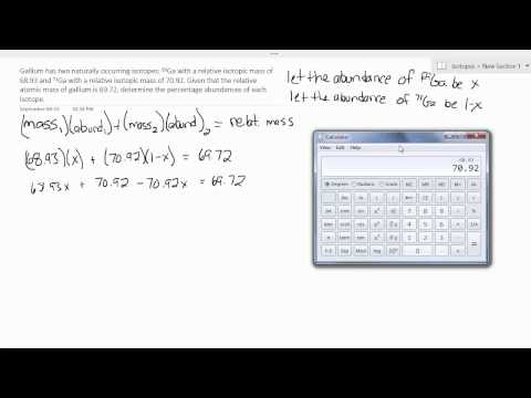 What is the abundance of gallium 70?