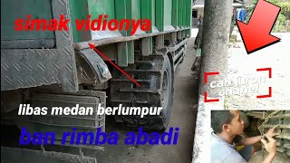 ide tergila sampe membuat semua orang mlongo ,ban truk segala medan