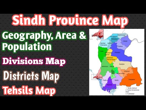 The Political Map Of Sindh Province | Divisions | Districts Geography ...