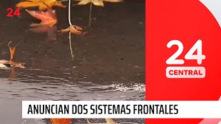 Anuncian dos sistemas frontales para esta semana: ¿Dónde se registrarán? | 24 Horas TVN Chile