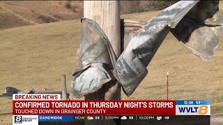 NWS confirms EF1 tornado hit Grainger County