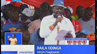 NASA Campaigns : Raila Odinga says Jubilee and IEBC are partners