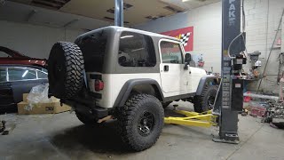 Rebuilding a 2005 Jeep Wrangler Rubicon part 6. Assembling the Fender Flares and Rear Bumper.