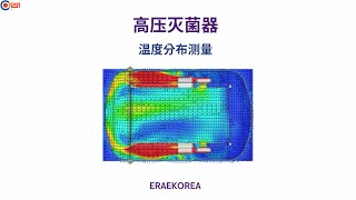 ERAEKOREA 高压灭菌器 - 温度分布测量。