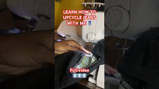 #upcycling JEANS TUTORIAL 🤯👖👀🤩 #sustainablefashion #thrifting #sewing #howtosew #jeans