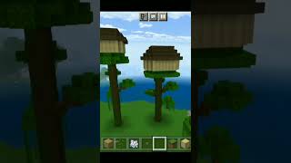 Making Tree House in Minecraft Easy #shorts