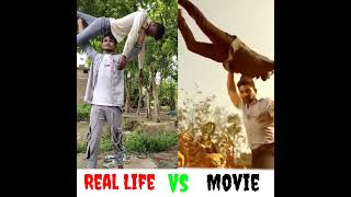 Real Life "VS" Movie (Allu Arjun) Sarrainodu Best scene_______#viralshorts #shorts #alluarjun