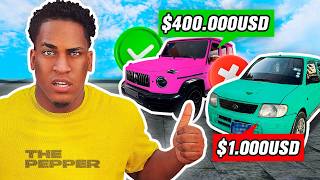 Fuimos a PROBAR un AUTO de 1,000$ vs AUTO de 400,000$💰😂