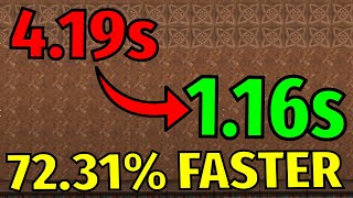 How I made my speed runs 72% MORE efficient