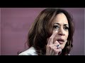 Kamala Harris pressed by reporters in her first solo interview