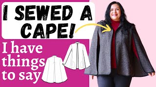 Sewing: CAPE with PRETTY details. Nell Cape (Style Arc). I have some opinions!