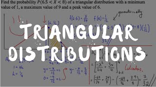 Continious Probability Distribution - Triangular Distribution (Example)