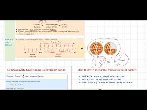 Mixed Numbers and Improper Fractions Mixed Numbers and Improper Fractions