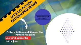 How To Create Diamond Shaped Star Pattern Program (Python Program)