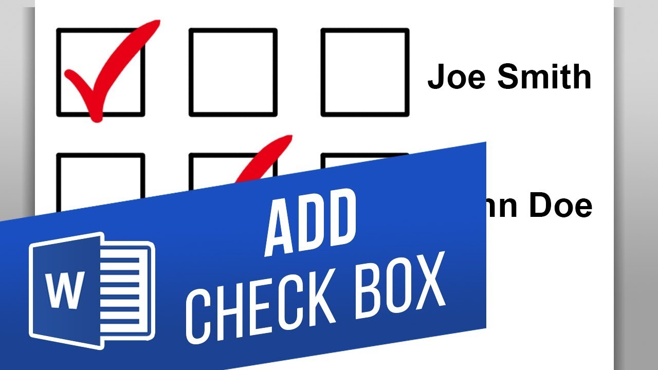 How To Insert An Editable Checkbox In Word - Printable Form, Templates ...