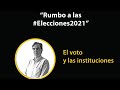 “El voto y las instituciones”