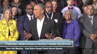 President Obama Speaks at McKinley Senior High School