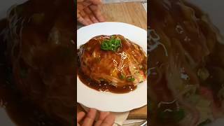 Let's Make Tenshinhan! (Crab Omelette)| Easy Omelette Recipe #short  #egg #recipe