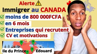 Comment partir au Canada avec 600.000FCFA ? Nouveau programme d'immigration au Canada