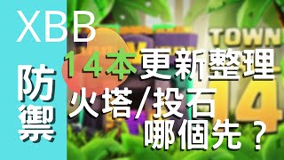 『 XBB 解析14 本 』投石/火塔 應該先升哪個？/ XBB 58樓神陣分享 下方有連結 / 本期比較多理論 不喜勿入 // Clash of Clans //部落衝突