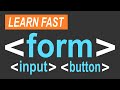 HTML form Tag Tutorial with input, textarea, select, button, and label Tags