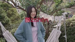 ZISHEN l 21winter Collection l 플리스 롱 후드 집업 점퍼