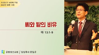 씨와 밭의 비유 / 문일규 목사 / 2022.8.14 주일예배