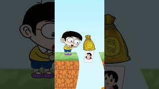 Doraemon challenge for kind Nobita and greedy Jaian