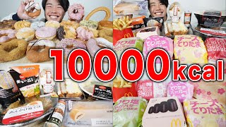 【10000kcal】食べたい物を好きなだけ大食いしまくったら幸せすぎた！【モッパン】