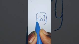 how to draw a beautiful drawing using with (boy).🔥#shorts #youtube shorts #viral shorts #art