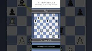 GM Max Warmerdam vs GM Yi Wei | Tata Steel Chess 2025 | Round 8