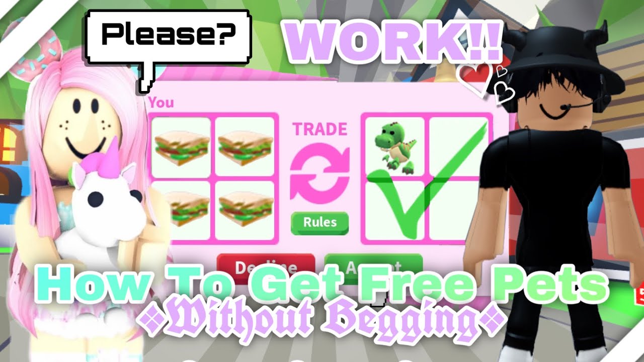 How To Get Free Pet Without Begging *WORK* In Adopt Me #roblox #adoptme ...