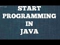 Writing first Java Program - Notepad and Command Prompt