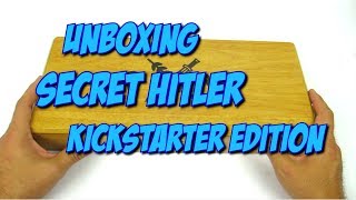 Boardgame Unboxing Secret Hitler Kickstarter Wooden Box Special Edition!