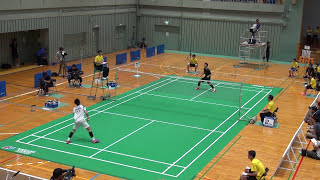 2017年IH  バドミントン 男子 個人 シングルス 準決勝 ふたば未来学園 vs 浪岡 ②